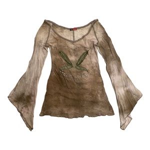bouche à bouche flutter sleeve top 🌬️🍃